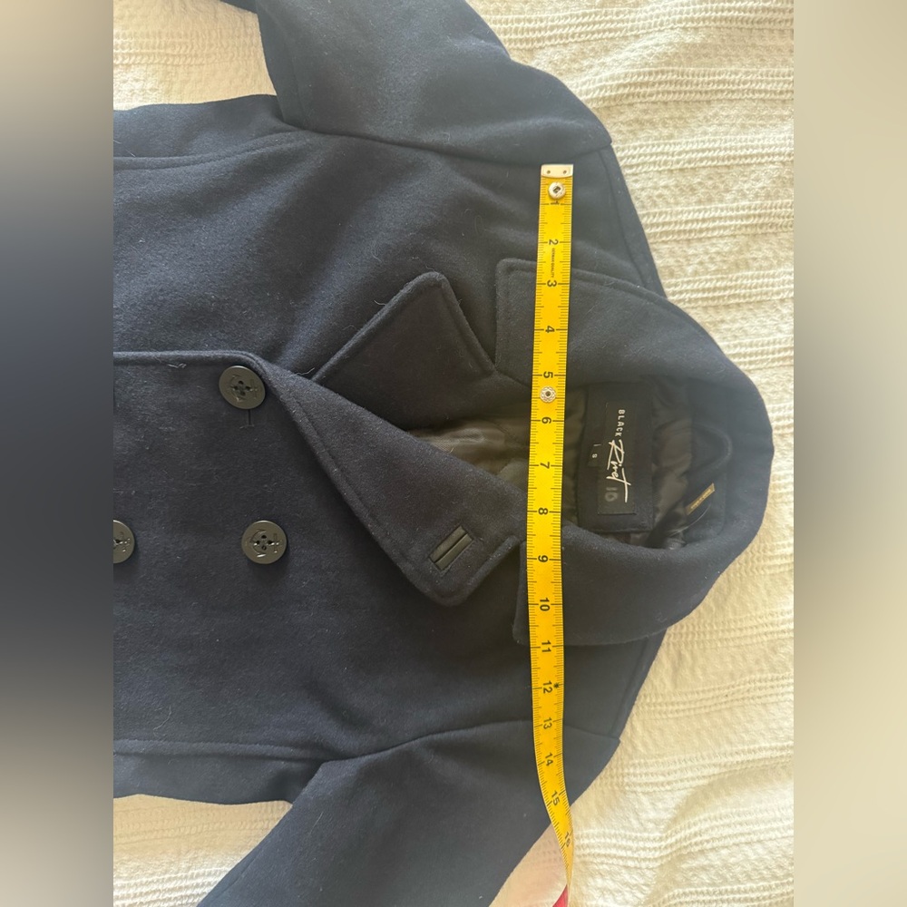 Navy Rivet Boys coat Small - Picture 7 of 11
